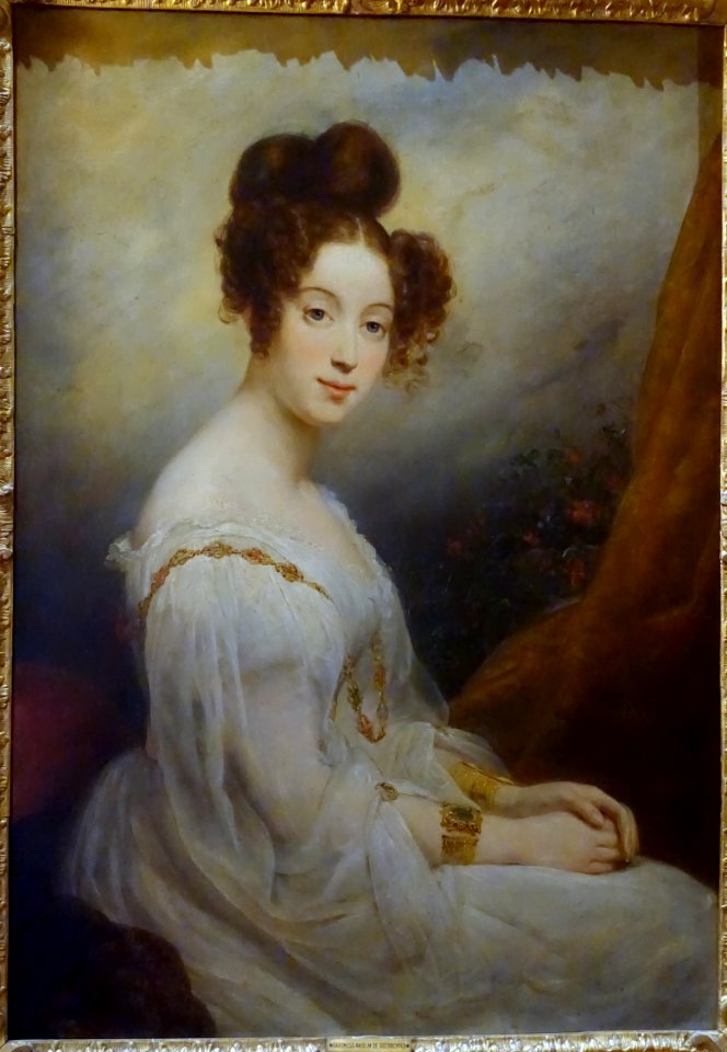 Charlotte, Baroness Anselm de Rothschild, by Ary Scheffer, 1827-1828, oil on canvas - Waddesdon Manor - Buckinghamshire, England - DSC07711