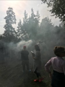 Charcoal pile in Malmbacka 3