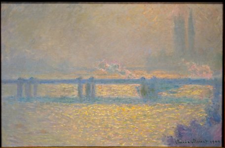 Charing Cross Bridge by Claude Monet, 1900, oil on canvas - Currier Museum of Art - Manchester, NH - DSC07907