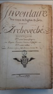 Chapitre Saint-Jean - Armoire Cham - 10 G 13 - Page de garde