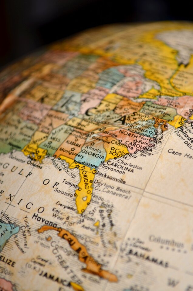 North america map brown map brown globe