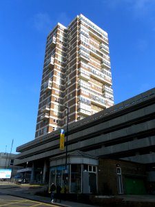 Chartwell Court seen from Cannon Place, Brighton (November 2011)