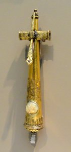 Charging Spanner for a Wheel-Lock Firearm, c. 1600, German, probably Nuremberg, brass, iron, steel, mother-of-pearl - Art Institute of Chicago - DSC09722