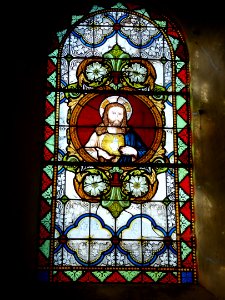 Champlin (Ardennes) église, vitrail Sacré Coeur