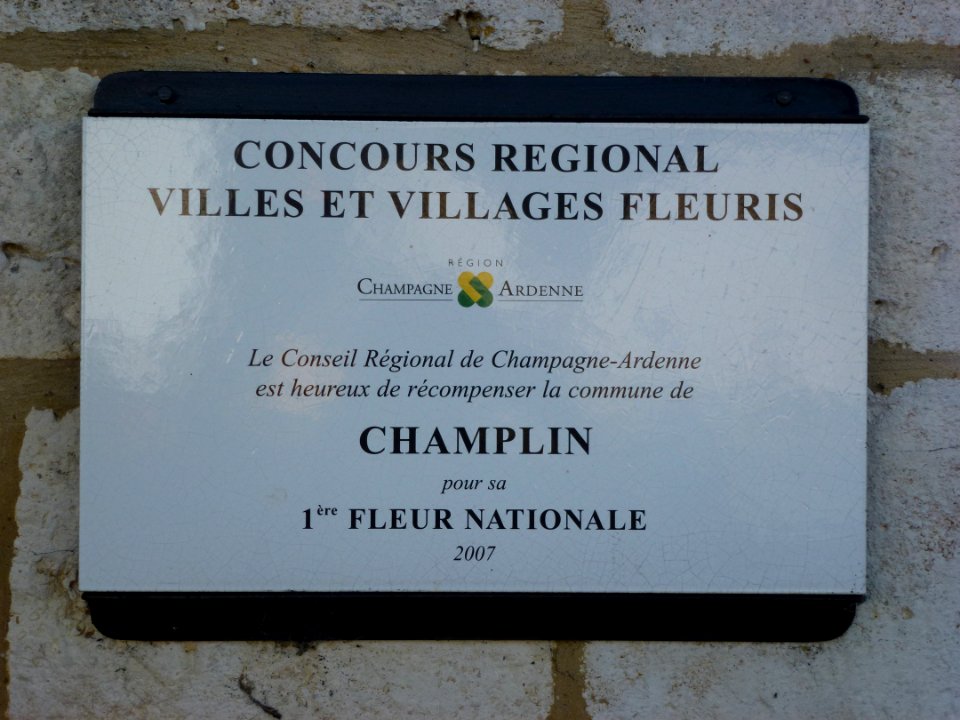 Champlin (Ardennes) plaquette village fleuri