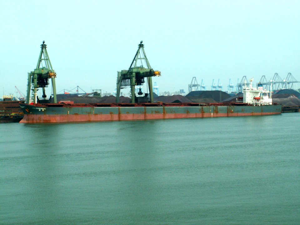 Champel - IMO 9035424 - Callsign DSOM6 p3, Mississippi harbour, Port of Rotterdam, Holland 23-Apr-2006