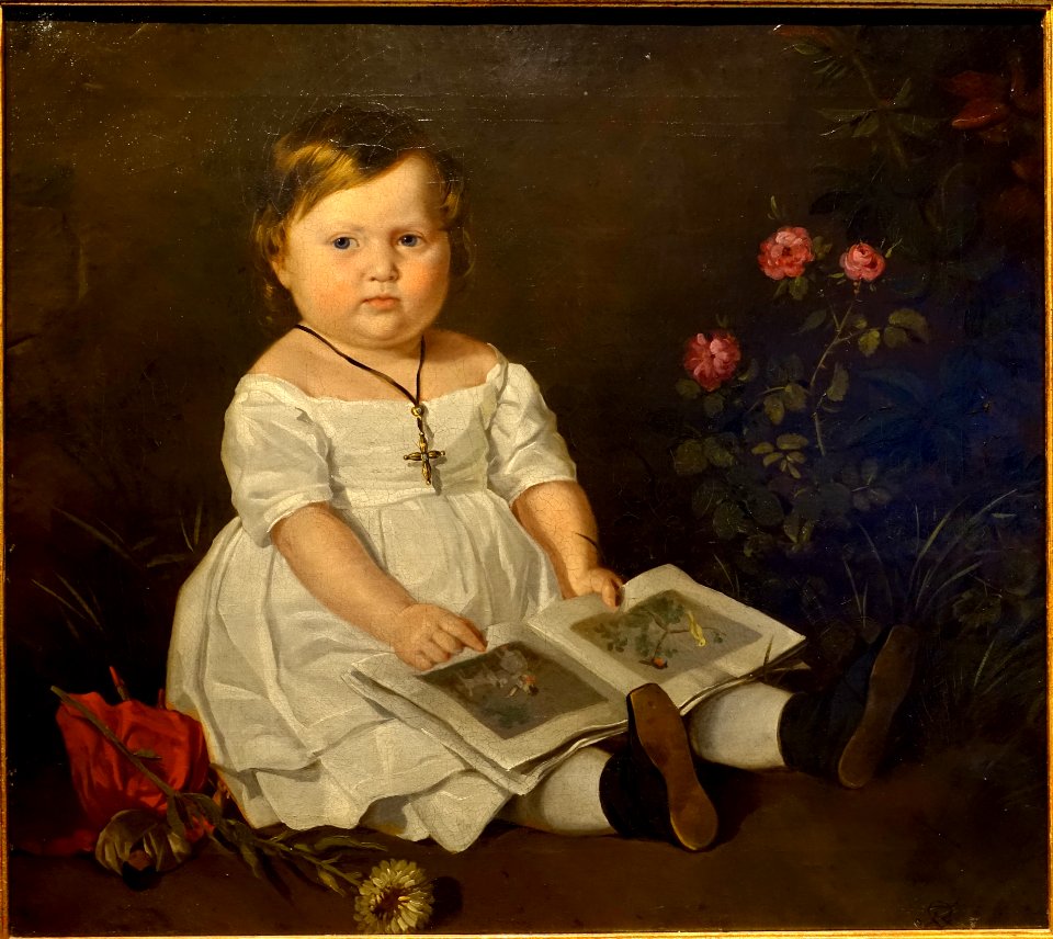 Charlotte von Bechtolsheim by Ferdinand von Rayski, Wurzburg, probably 1839, oil on canvas - Mainfränkisches Museum - Würzburg, Germany - DSC04506