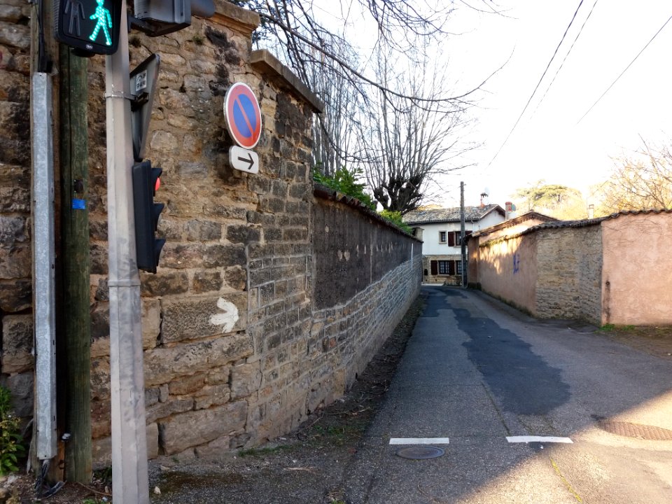 Champagne-au-Mont-d'Or - Chemin de la Voutillière - Depuis l'avenue de Lanessan