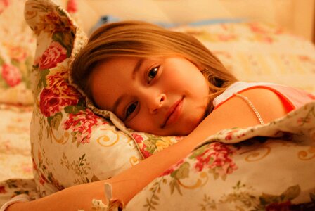 Girl cozy photo
