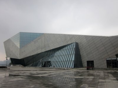 Changsha Concert Hall, photographed from the side