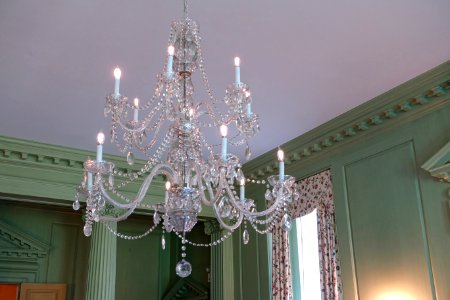 Chandelier in Dining Room - Great House - Castle Hill on the Crane Estate - Ipswich, Massachusetts - DSC06357