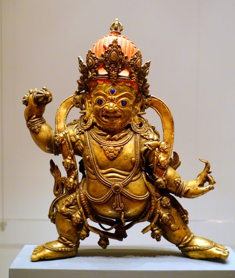 Chanda-Vajrapani, Tibet, 18th century AD, brass, copper, traces of gold and paint - Ethnological Museum, Berlin - DSC01880