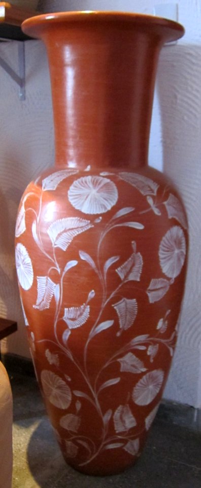 Ceramic floor vase from Maragogipe, State of Bahia, Brazil