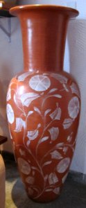 Ceramic floor vase from Maragogipe, State of Bahia, Brazil