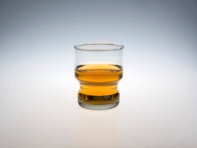 Whiskey rum drink photo