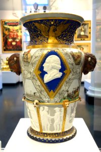 Century Vase, Union Porcelain Works, designed by Karl L. H. Mueller, 1876, porcelain - Brooklyn Museum - Brooklyn, NY - DSC08236