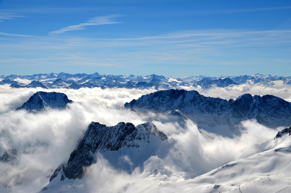 Sky alpine landscape