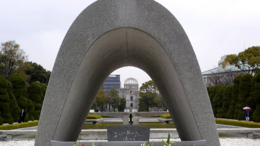 Cenotaph for the A bomb victims