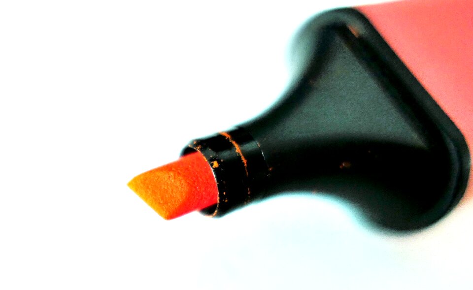 Highlighter office supplies color