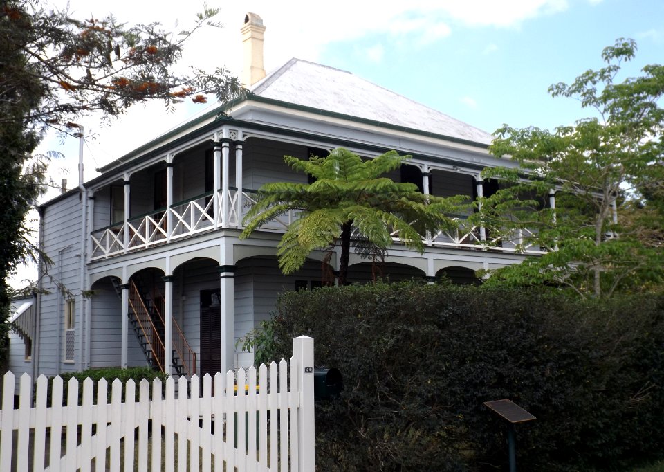 Central Congregational Church Manse from footpath, Ipswich, Queensland