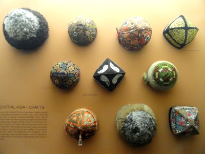 Central Asian hats - AMNH - DSC06260