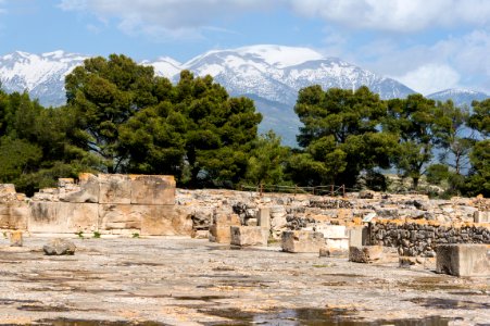 Central courtyard Phaistos palace Crete