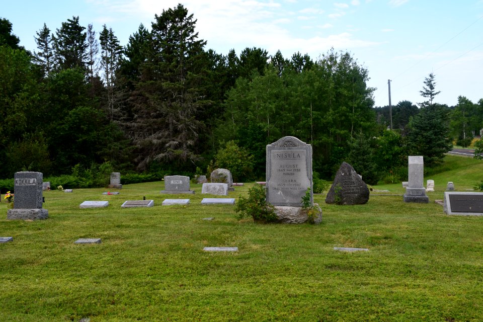 Cemetery at St. Henry's Evangelical Lutheran Church, Nisula, MI