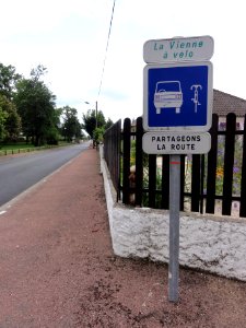 Cenon-sur-Vienne, la Vienne en vélo