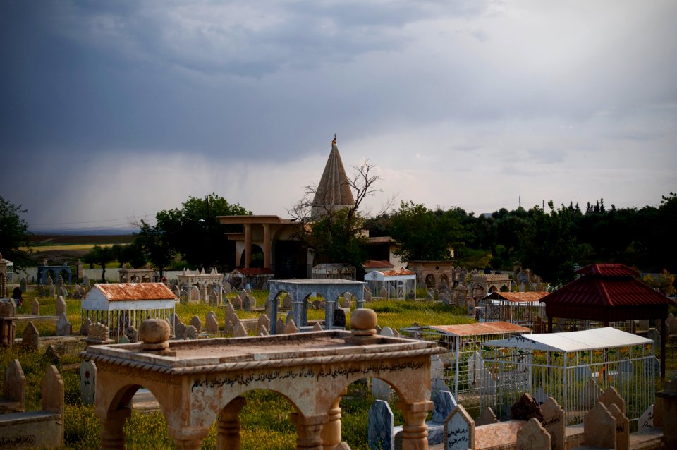 Cemetery in the Yezidi town of Baadre near Sheikhan in Duhok Governorate 01