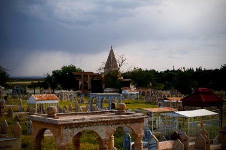 Cemetery in the Yezidi town of Baadre near Sheikhan in Duhok Governorate 01