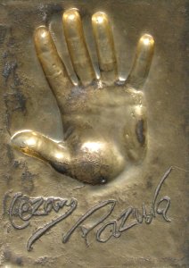 Cezary Pazura handprint