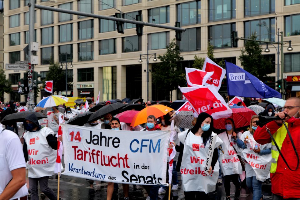 CFM strike demonstration Berlin 2020-08-26 14