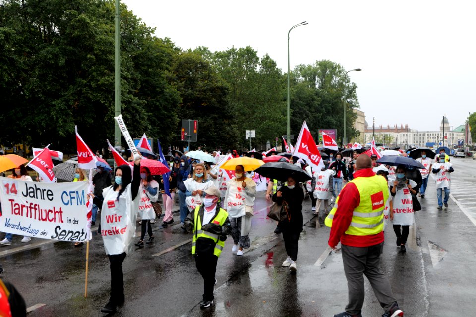CFM strike demonstration Berlin 2020-08-26 07