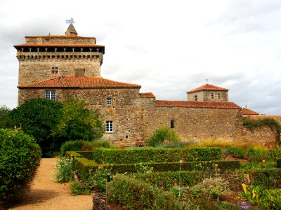 Château de Bazoges-en-Pareds with herb garden, pic2
