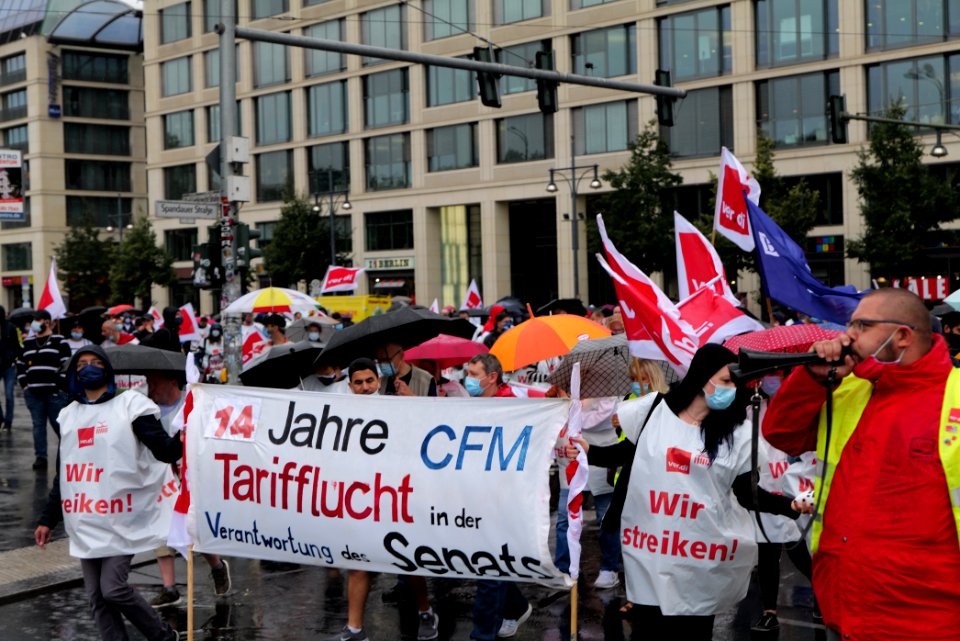 CFM strike demonstration Berlin 2020-08-26 15