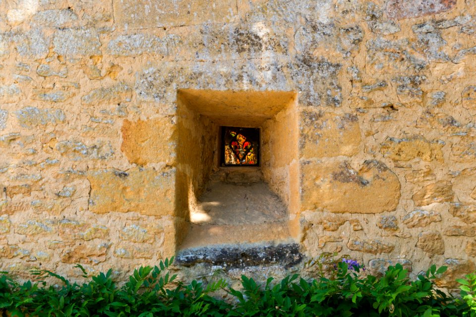 Château de Puymartin vitrail chapelle 4