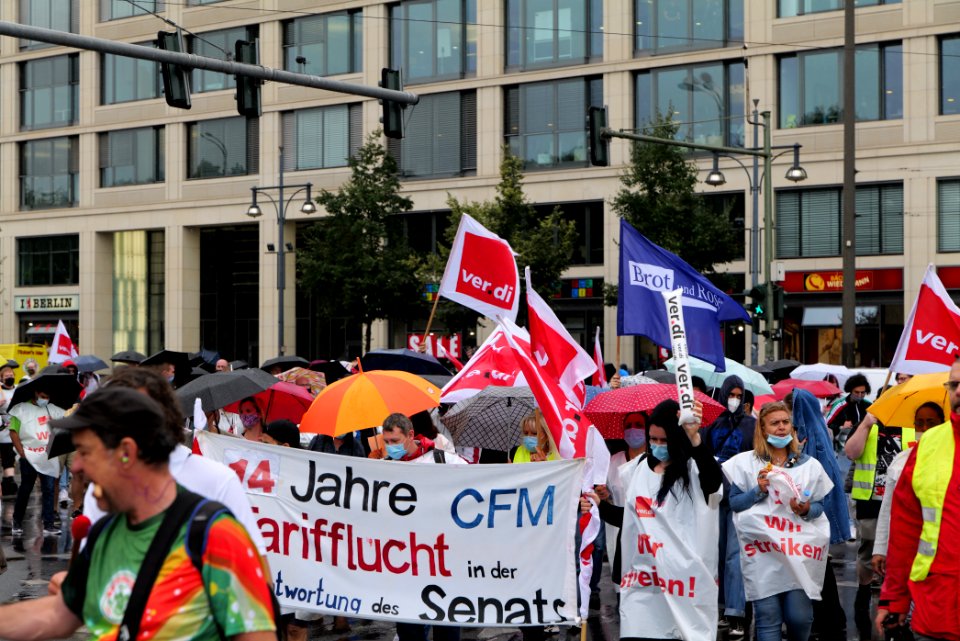 CFM strike demonstration Berlin 2020-08-26 13