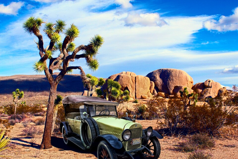 Antique car touring classic cars