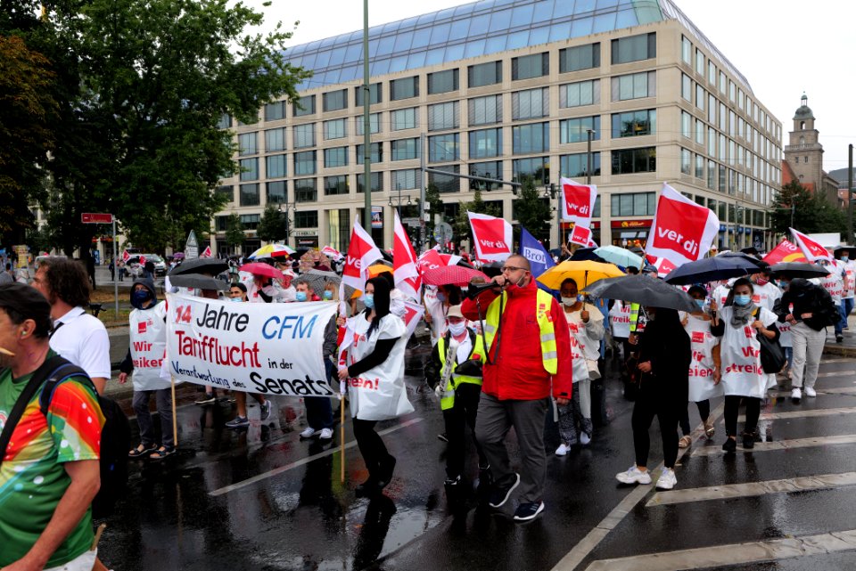 CFM strike demonstration Berlin 2020-08-26 18