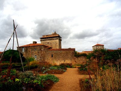 Château de Bazoges-en-Pareds with herb garden, pic1