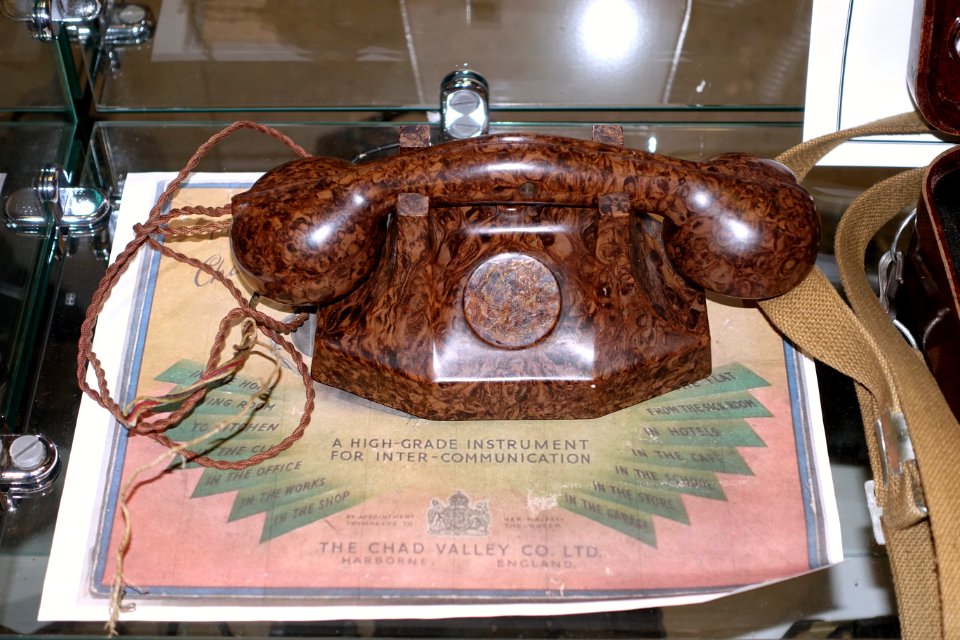 Chad Valley internal telephone, Harborne, England - Telephone Museum - Waltham, Massachusetts - DSC08178