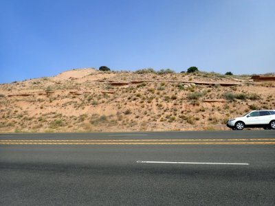 Cerro Conejo Formation in road cut