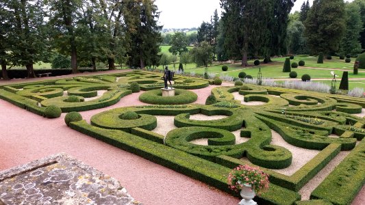 Château de Drée - Jardin de buis côté sud