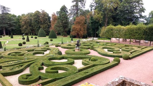 Château de Drée - Jardin de buis côté nord