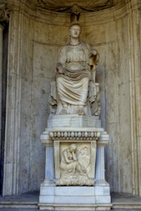 Cesi Roma, S 775, Roman, reign of Hadrian, 117-138 AD, marble, after a Greek work of the 5th century BC - Musei Capitolini - Rome, Italy - DSC06249