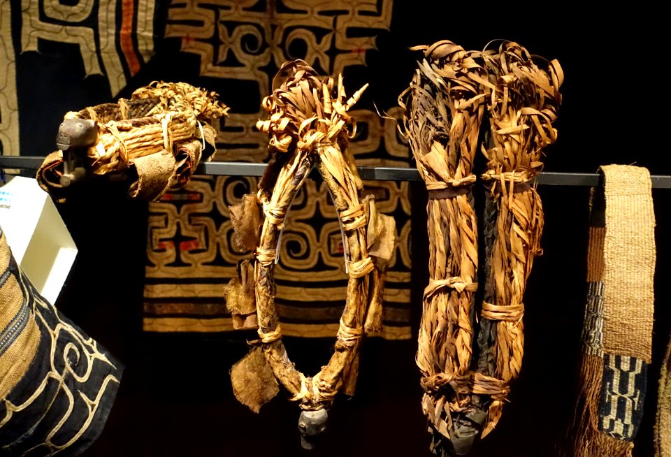 Ceremonial headdresses, Ainu people, Japan - Etnografiska museet - Stockholm, Sweden - DSC01174