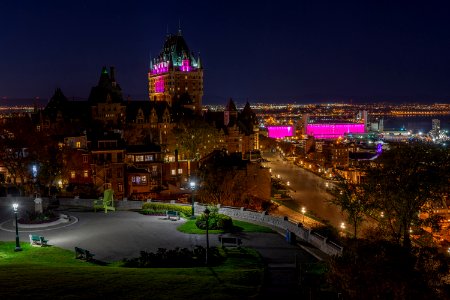 Château Frontenac at night, Quebec Ville, Canada part 1 of HDR