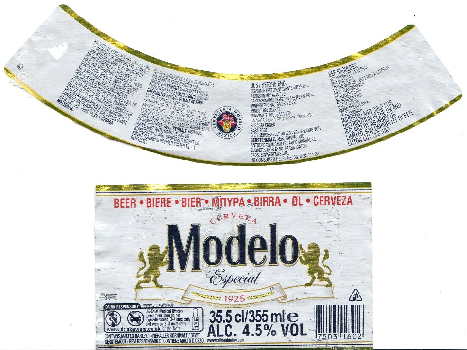 Cerveceria Modelo Mexico - Modelo Especial