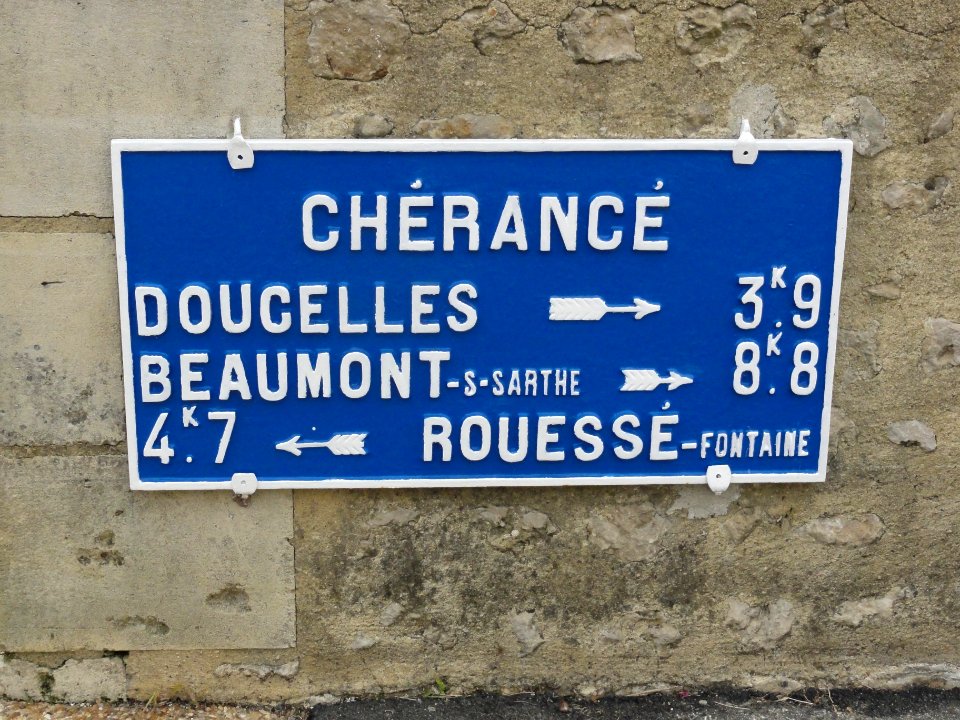 Chérancé (Sarthe) plaque de cocher