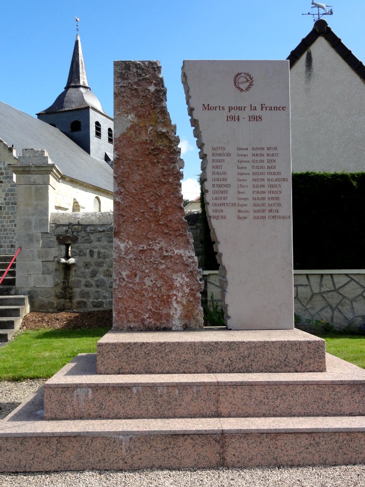 Cessières (Aisne) monument aux morts